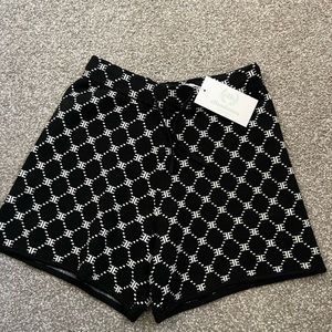Ell and Emm EE monogram black shorts
